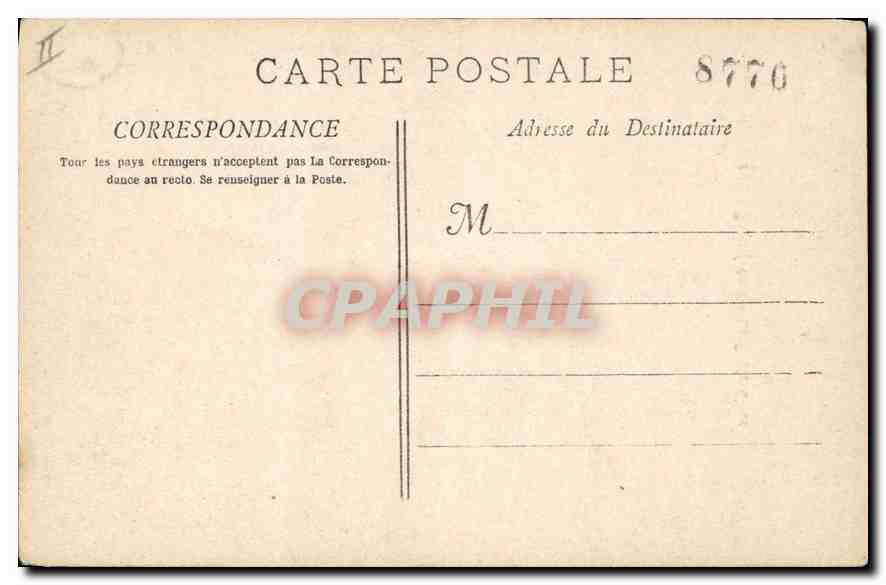 CPA Roquefavour La Route d'Aix — Rückseite