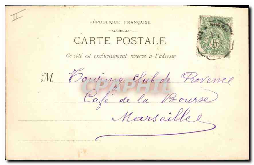 CPA Roquefavour Depuis la Gare au pont — Rückseite