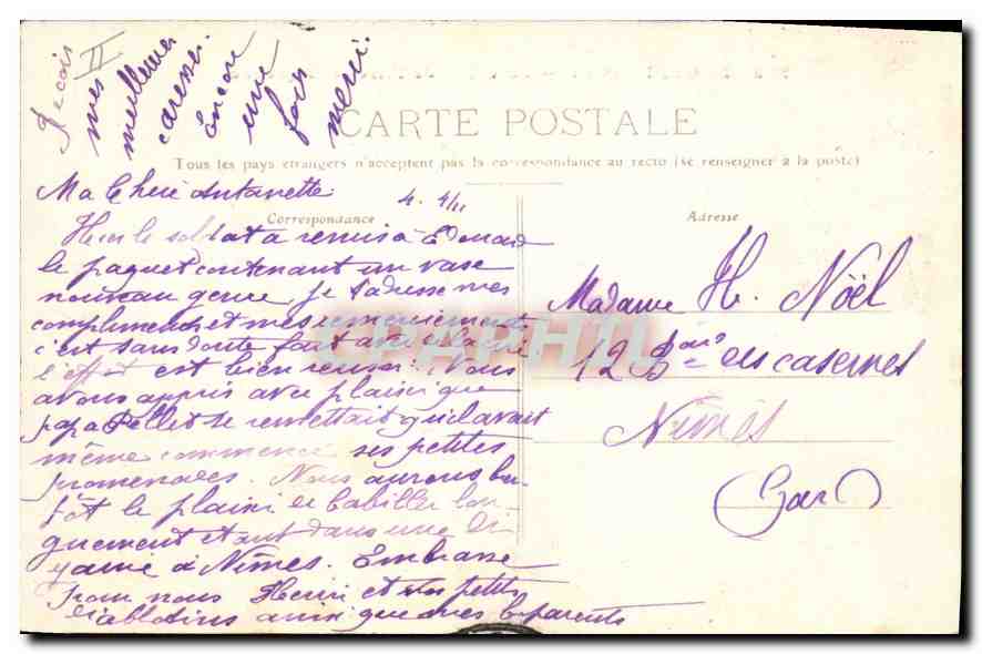 CPA Roquefavour La Vallee de l'Arc et l'Aqueduc — Rückseite