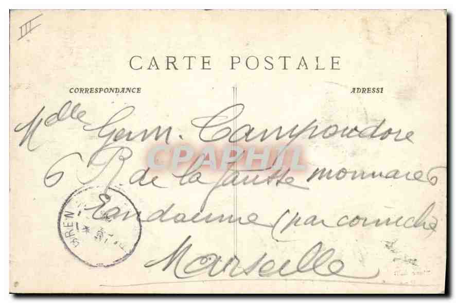 CPA Roquefavour L'Aqueduc et la Riviere de l'Arc Peche Pecheur — Rückseite