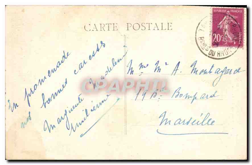 CPA Abbaye de St Michel de Frigolet Bosqauet de l'Abbaye — Rückseite
