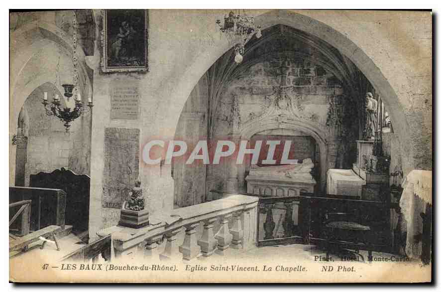 Les Baux (Bouches-du-Rhône) — Église Saint-Vincent. La Chapelle — ND Phot. Monte-Carlo