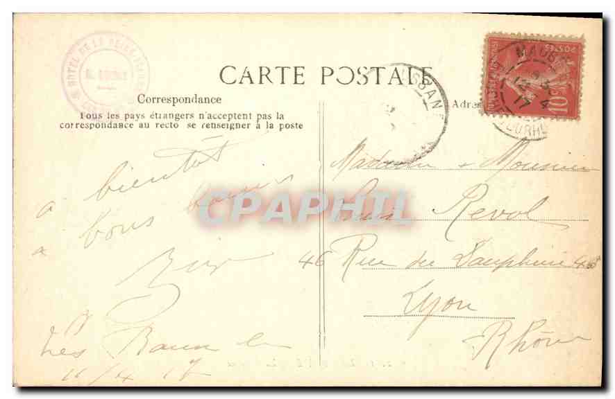 CPA Les Baux La Poterne — Verso