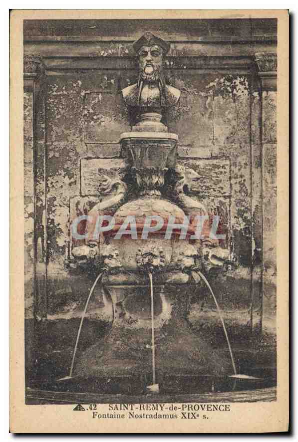 Saint-Rémy-de-Provence — Fontaine Nostradamus XIXe s. — CPAPHIL n°42