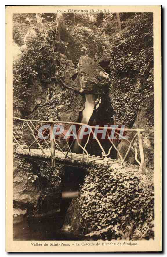 CPA Vallee de Saint Pons La Cascade de Blanche de Simiane