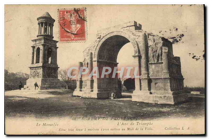 Das Mausoleum und der Triumphbogen — Saint-Rémy-de-Provence — Sammlung L. A.