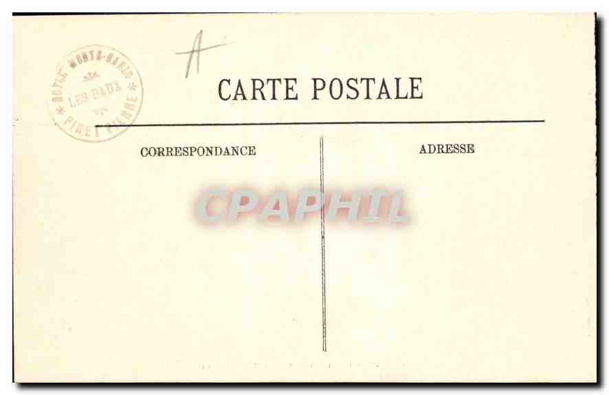 CPA La Provence Les Baux Croix des Machines et le Chateau — Rückseite