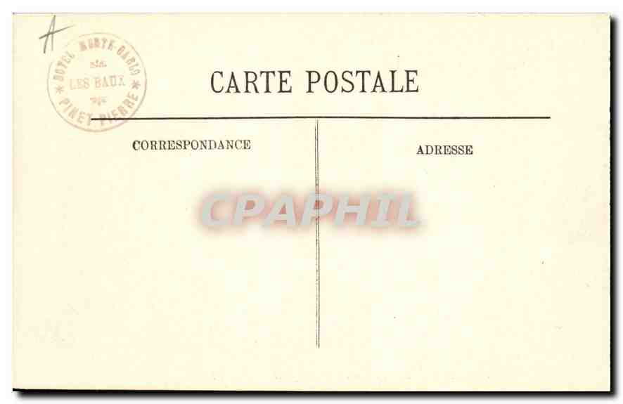CPA La Provence Les Baux Le Chateau et les Alpilles — Verso