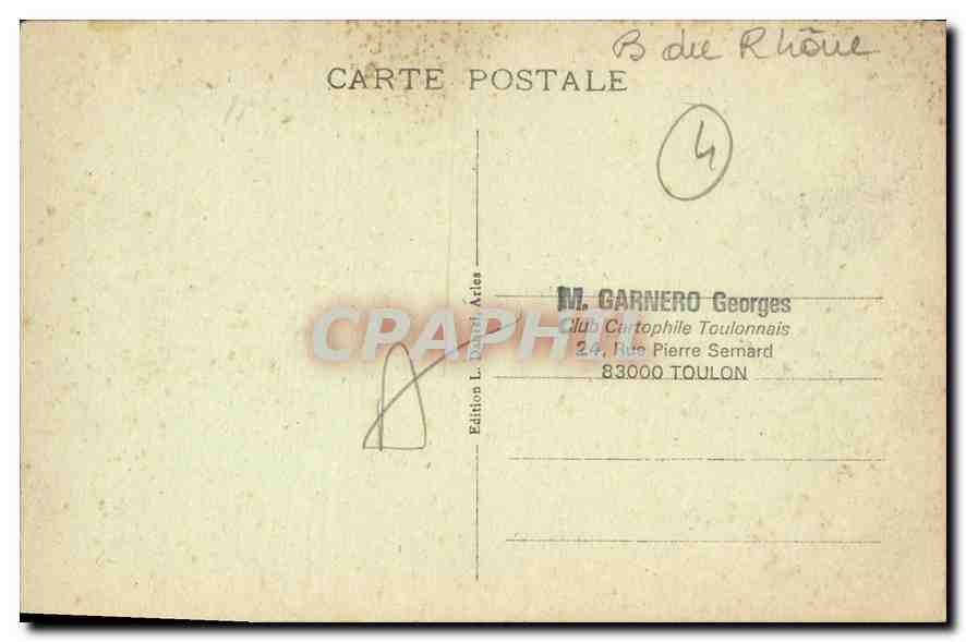 CPA Les Baux Pavillon de la Reine Jeanne — Rückseite