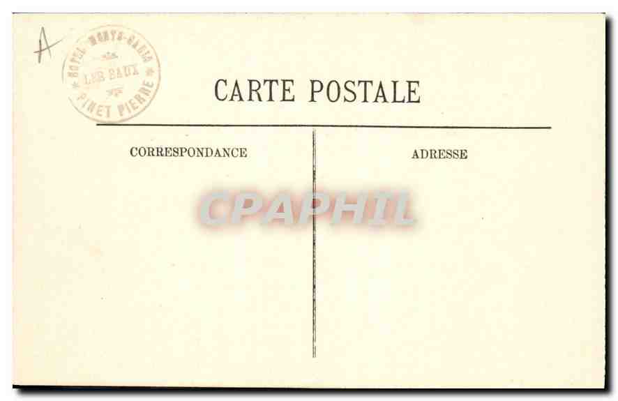 CPA La Provence les Baux Hotel de Mainville — Verso