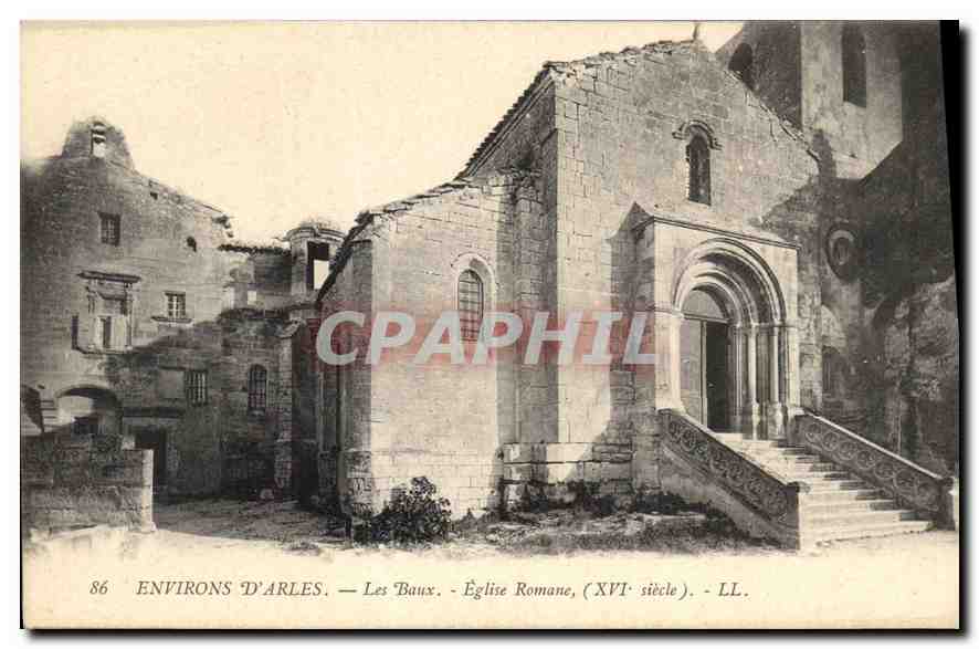 Les Baux — Église Romane, XVIe siècle — LL.