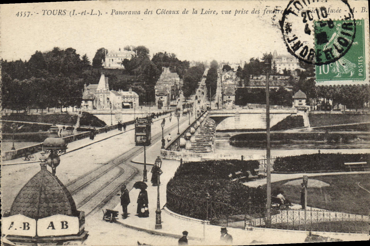 CPA Tours (I et L) Panorama des Coteaux de la Loire vue prise des Fenetres