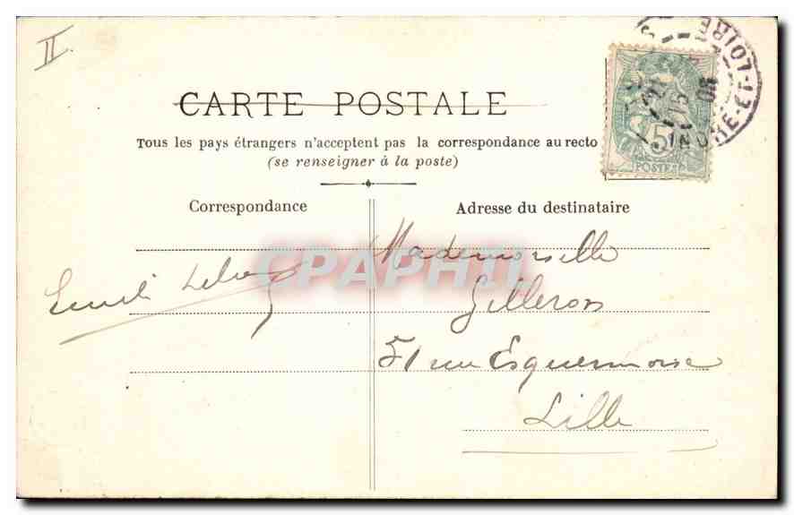 CPA Tours Vol d'Oiseau Le Pont de Pierre — Rückseite