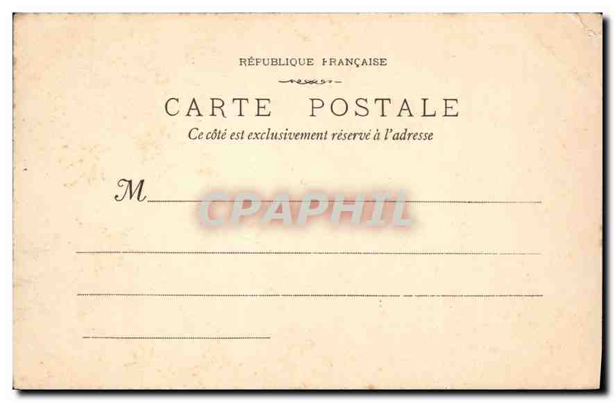 CPA Marseille La Cannebiere (Vue du Cours Saint Louis) — Verso