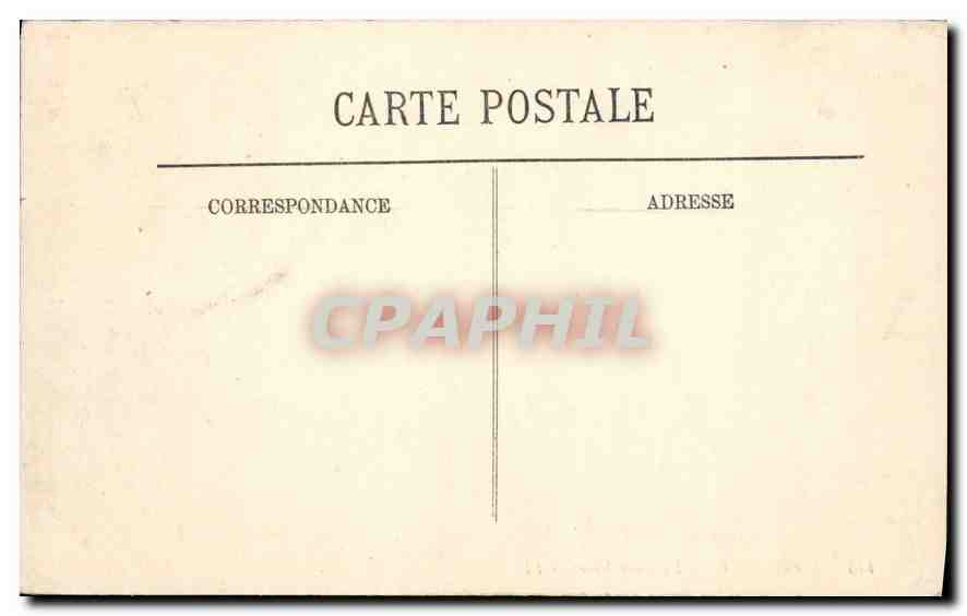 CPA Marseille La Cannebiere Tramways — Verso
