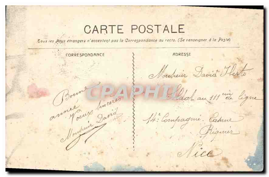 CPA Marseille N D de la Garde — Rückseite
