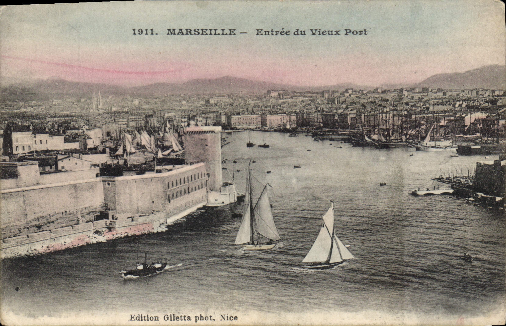 CPA Marseille Entree du Vieux Port