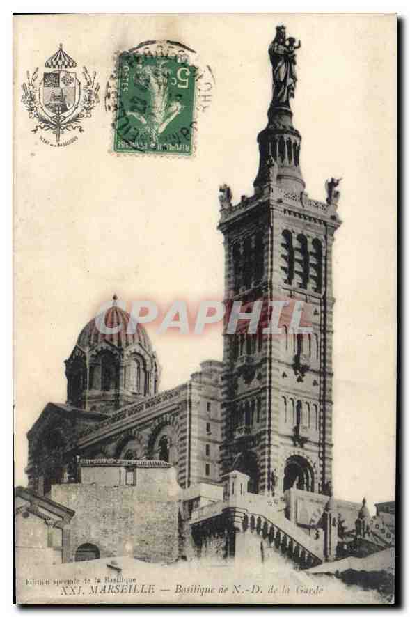 CPA Marseille Basilique de N D de la Garde
