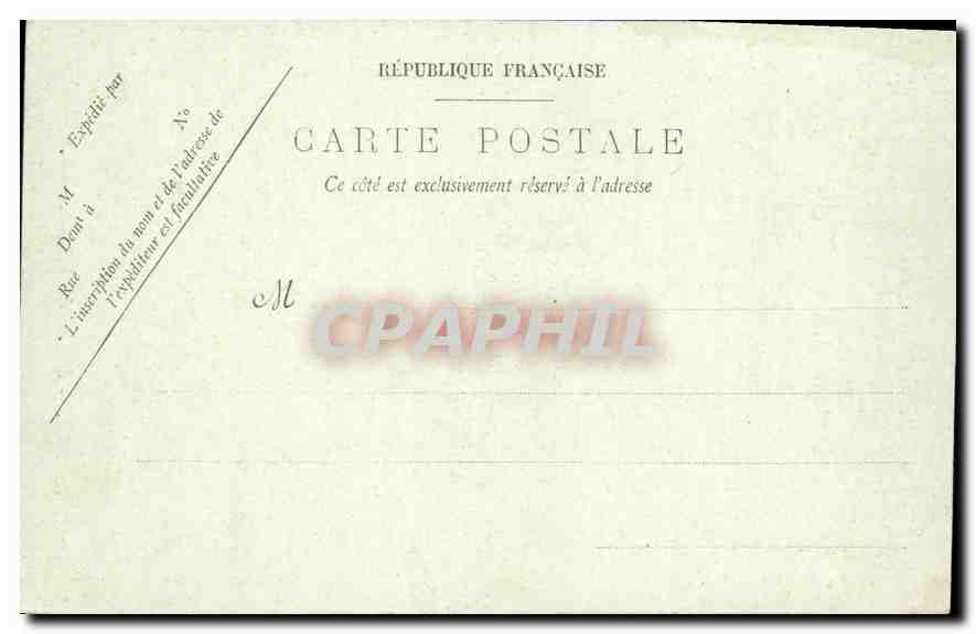 CPA Marseille L'Eglise des Reformes — Verso