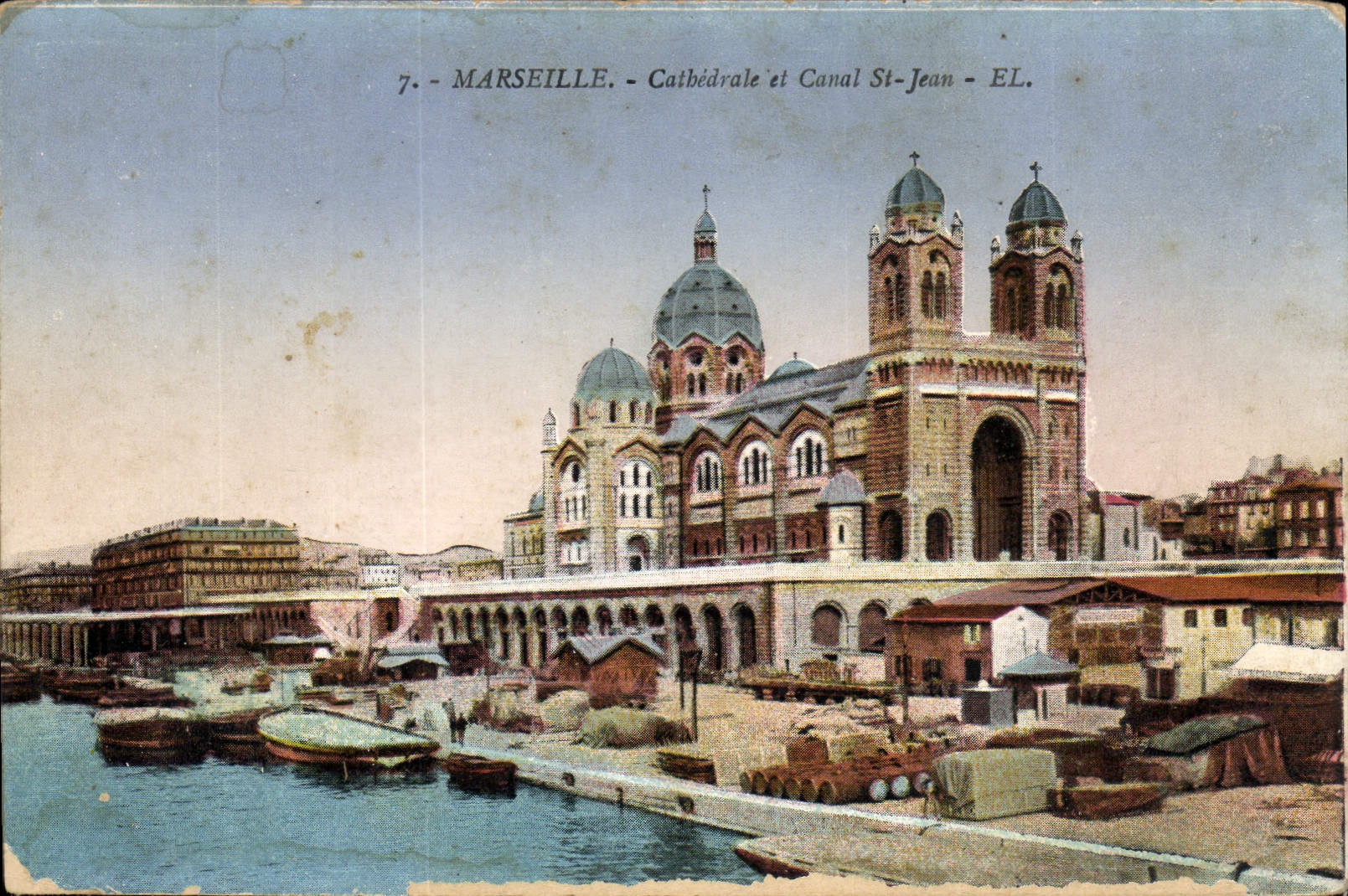 CPA Marseille N D de la Garde Cathedrale et Canal St Jean