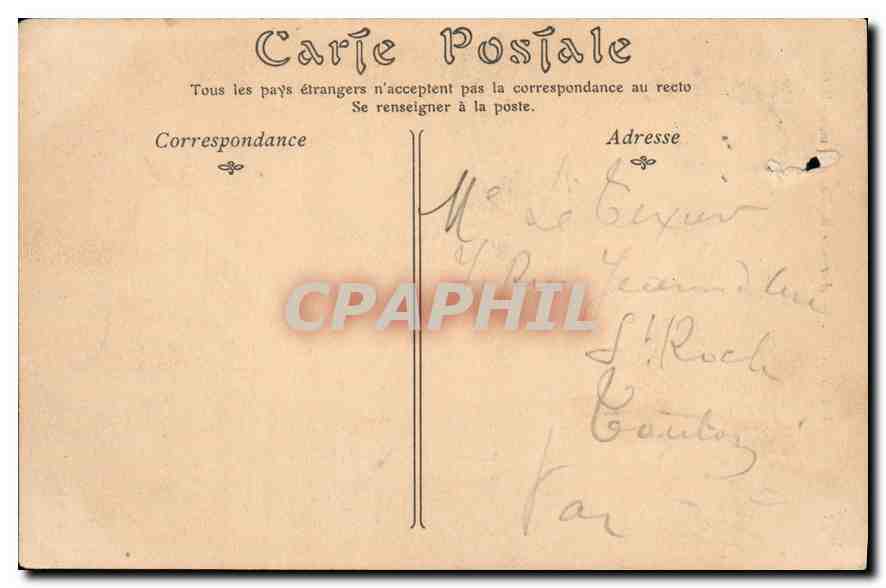 CPA Marseille Ascenseurs de N D de la Garde — Rückseite