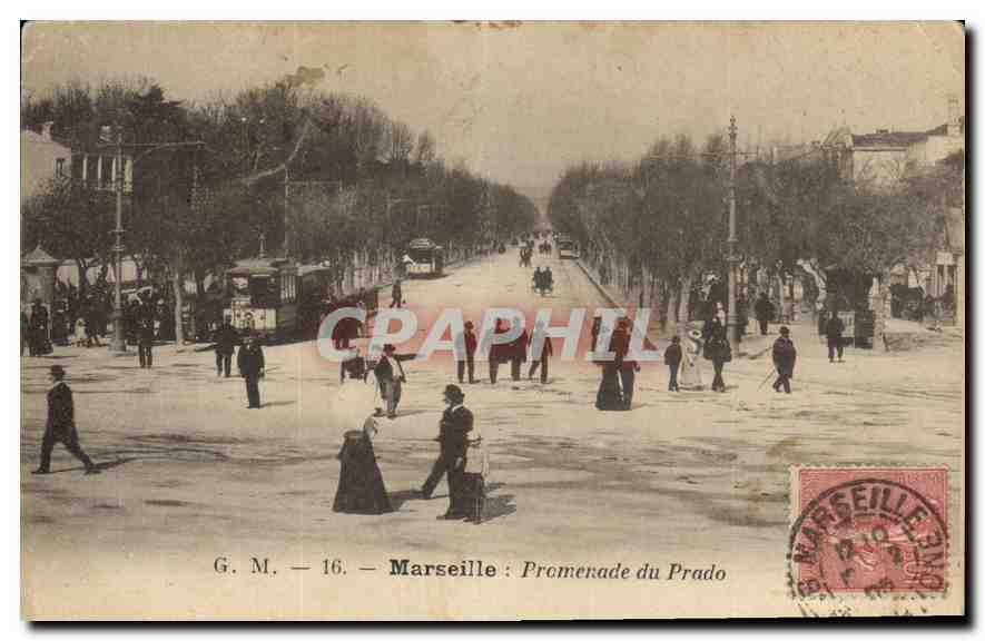 CPA Marseille Promenade du Prado