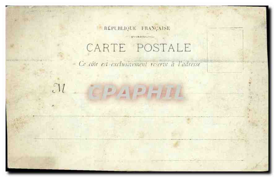 CPA Marseille Place estrangis — Rückseite