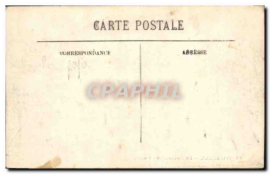 CPA Marseille Le Chateau du Pharo — Rückseite