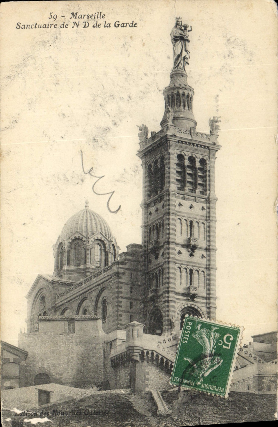 CPA Marseille Sanctuaire de N D de la Garde