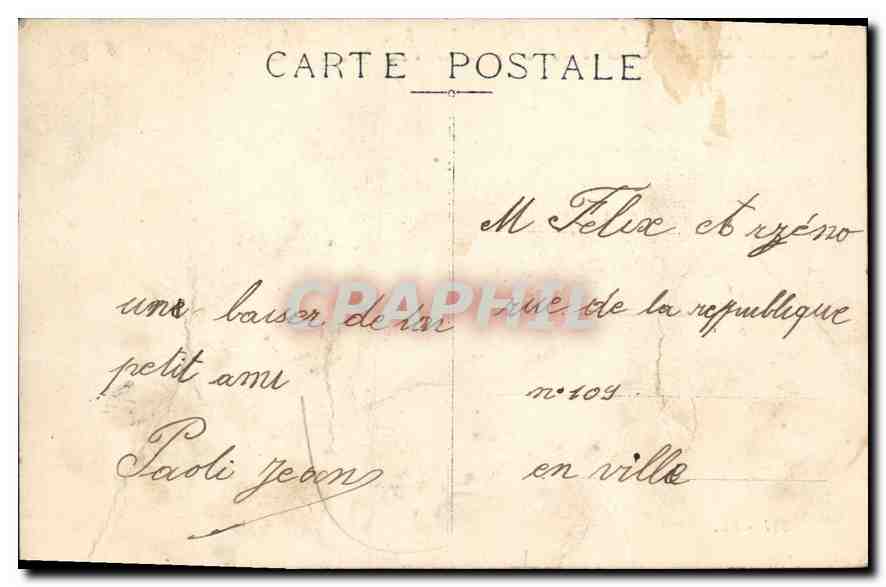CPA Marseille Souvenir de N D de la Garde — Rückseite