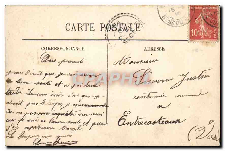 CPA Marseille Vue a vol d'oiseau — Verso