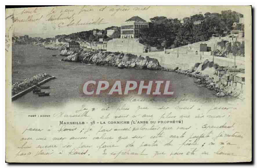 CPA Marseille La Corniche (L'Anse du Prop)hete
