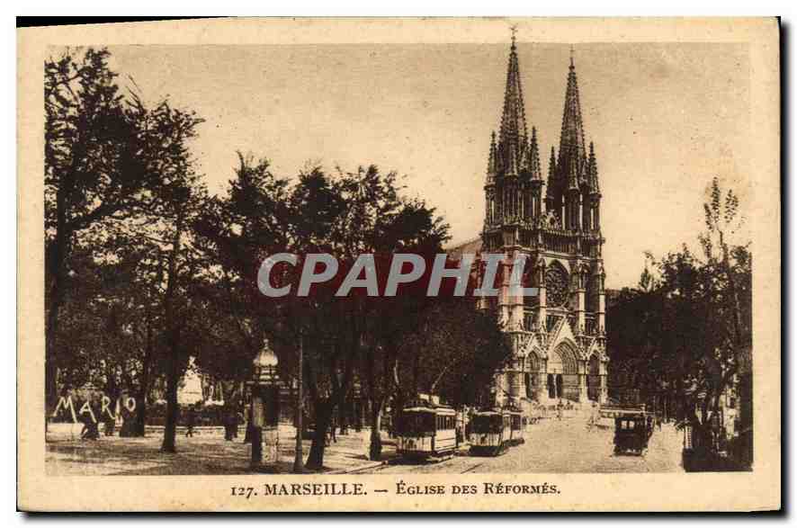 CPA Marseille Eglise des Reformes