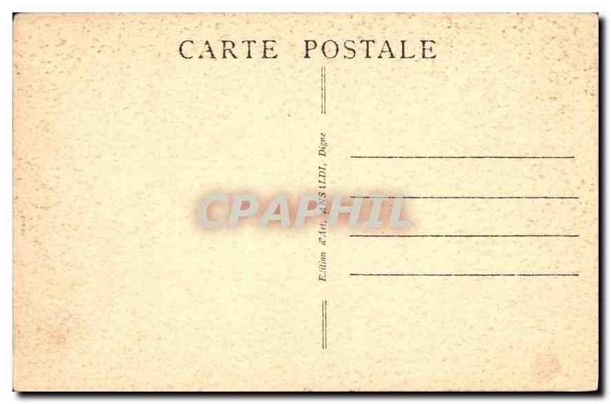 CPA Marseille Eglise des Reformes — Verso