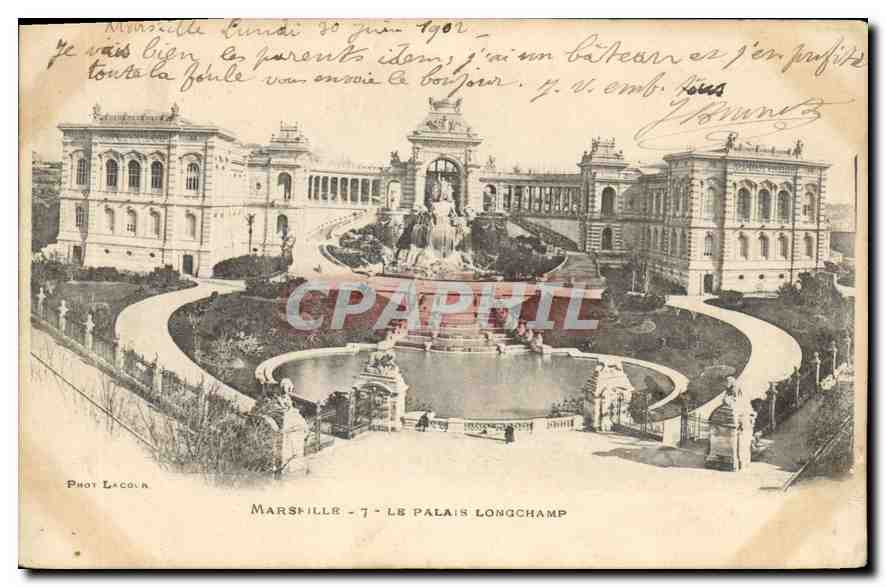 CPA Marseille Le Palais Longchamp