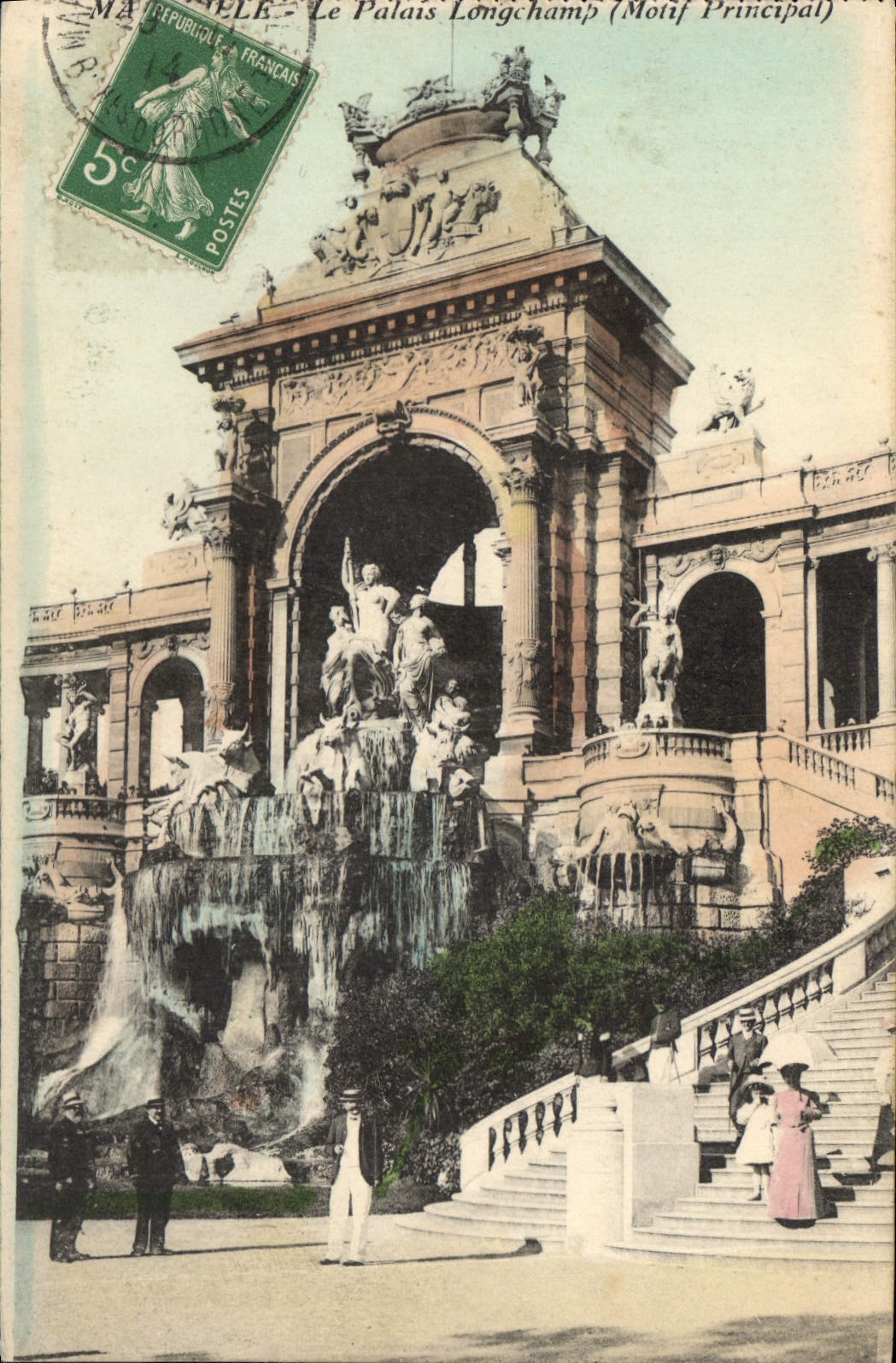 CPA Marseille Le Palais Longchamp (Motif principal)