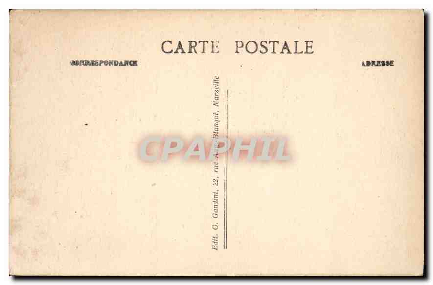 CPA Marseille Notre Dame de la Garde — Rückseite
