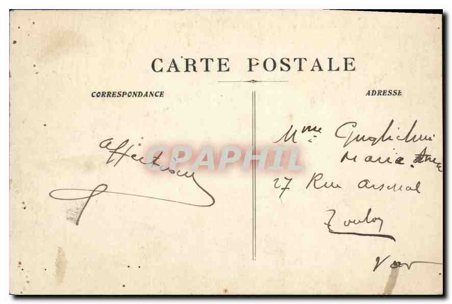 CPA Marseille La Rue de La Republique — Rückseite