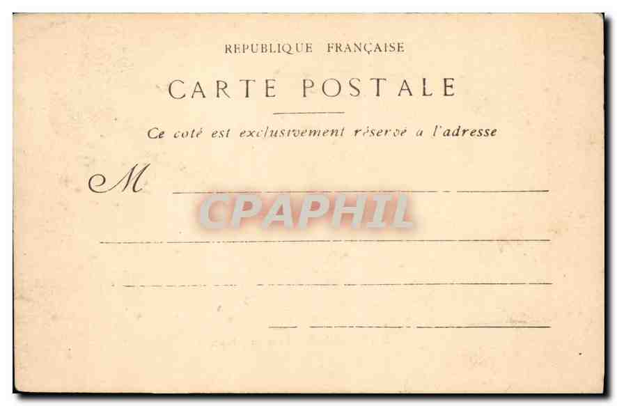 CPA Marseille Fort St Jean — Rückseite