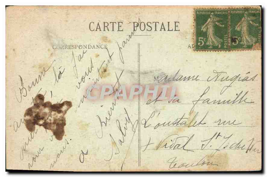 CPA Marseille Souvenir de N D de la Garde Fer a cheval — Verso