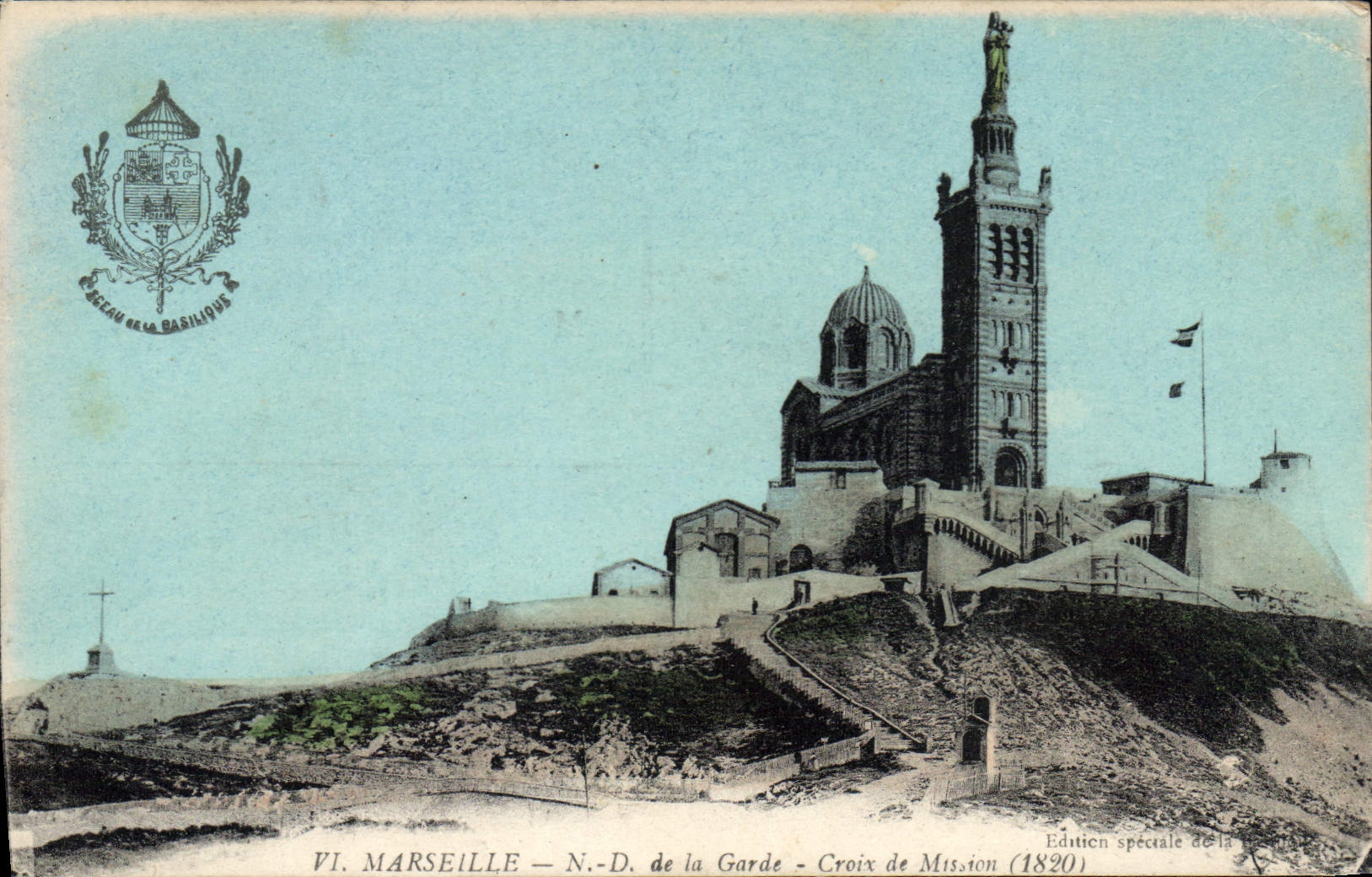 CPA Marseille N D de la Garde Croix de Mission