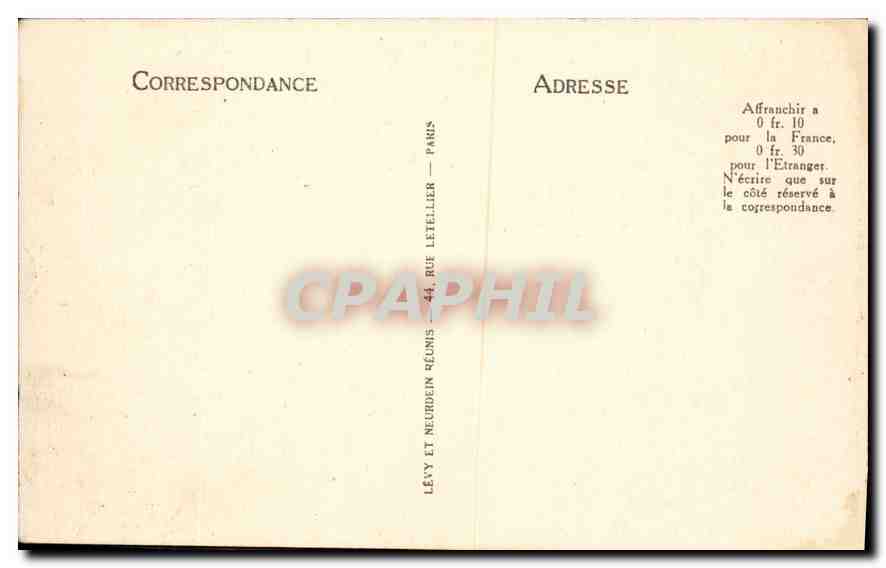 CPA Marseille Le Pont Transbordeur — Verso