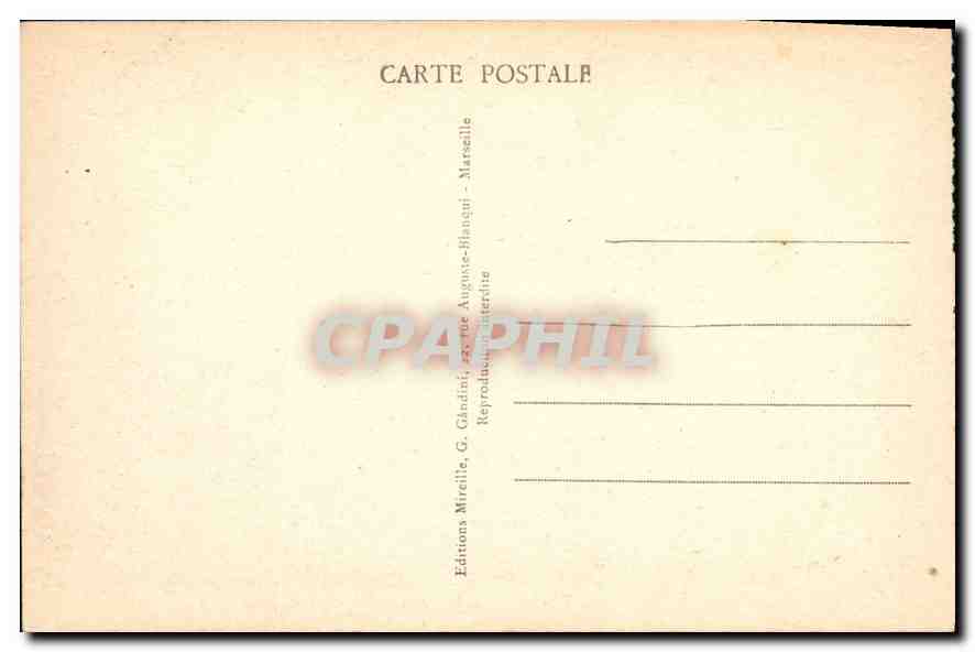 CPA Marseille Quai du Port et Rue de la Republique — Rückseite