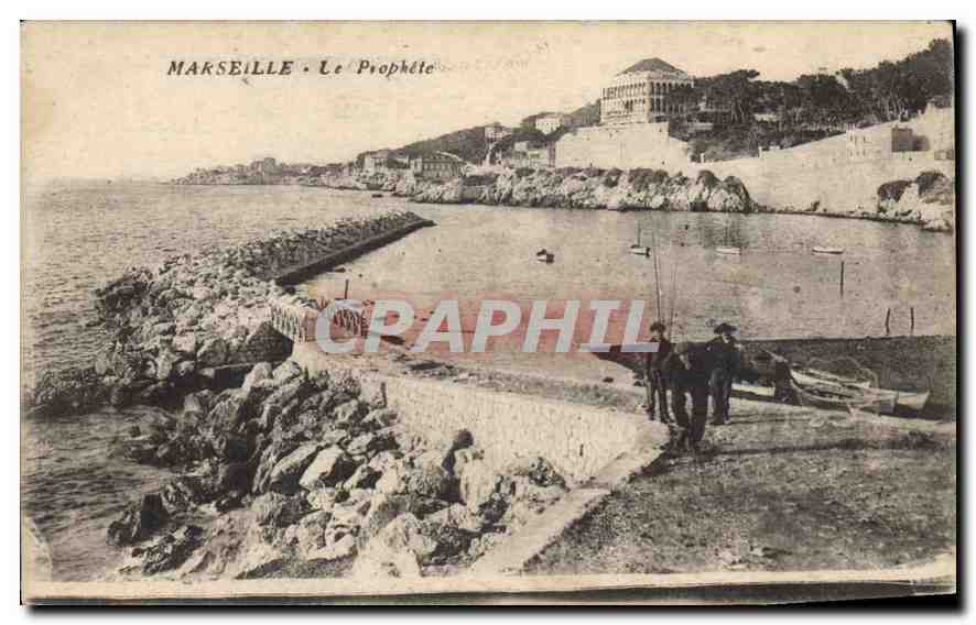 CPA Marseille Le Prophete Peche Pecheur