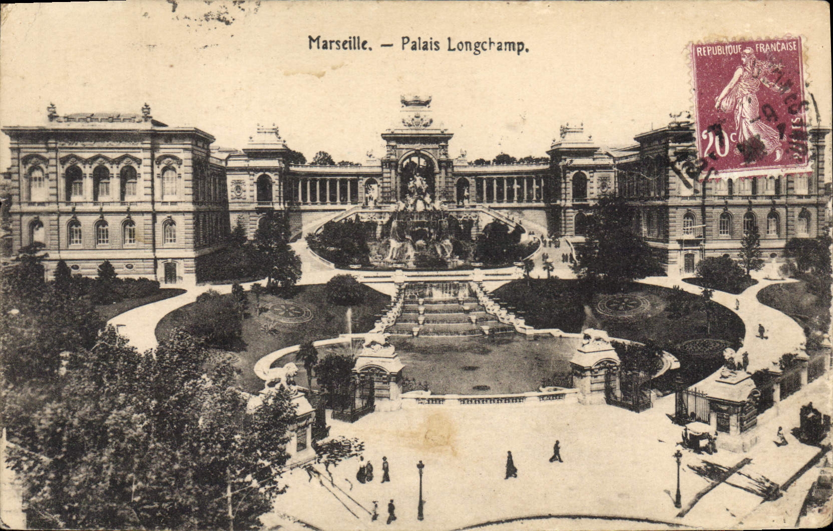 CPA Marseille Le Palais de Longchamp