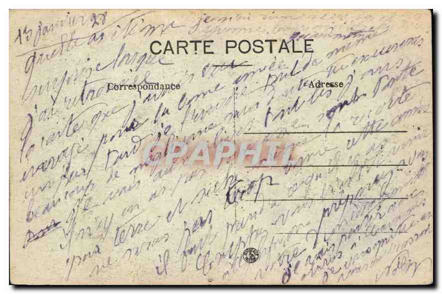 CPA Marseille Notre Dame de la Garde — Rückseite