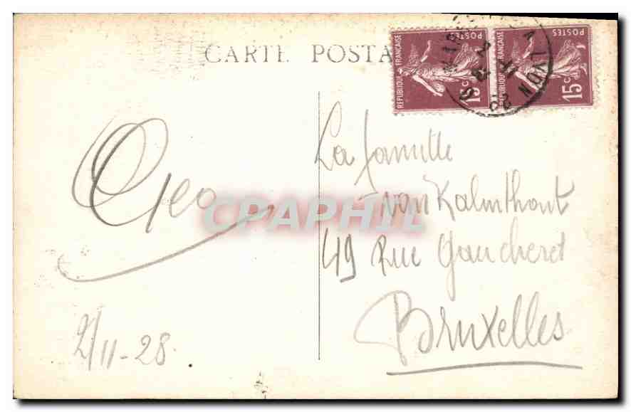 CPA Marseille Pont de la Fausse Monnaie — Rückseite