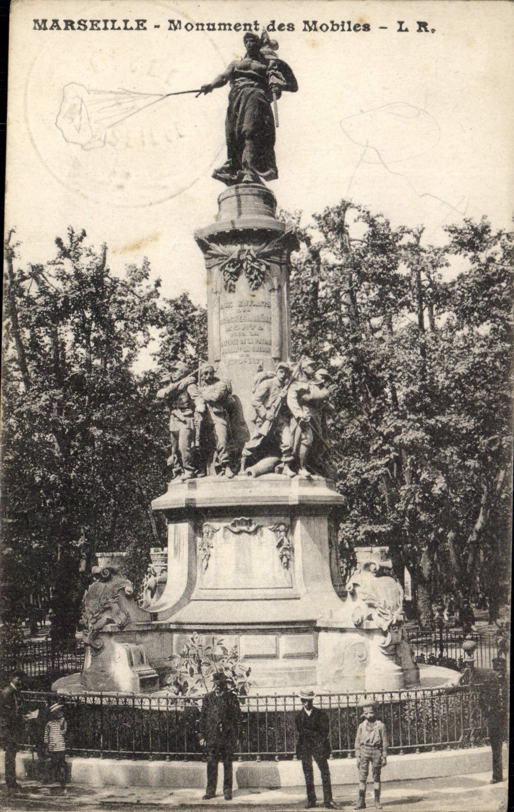CPA Marseille Monument des Mobiles