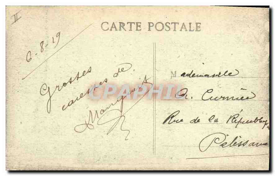 CPA Marseille Effet de Vague vu du Prado — Rückseite
