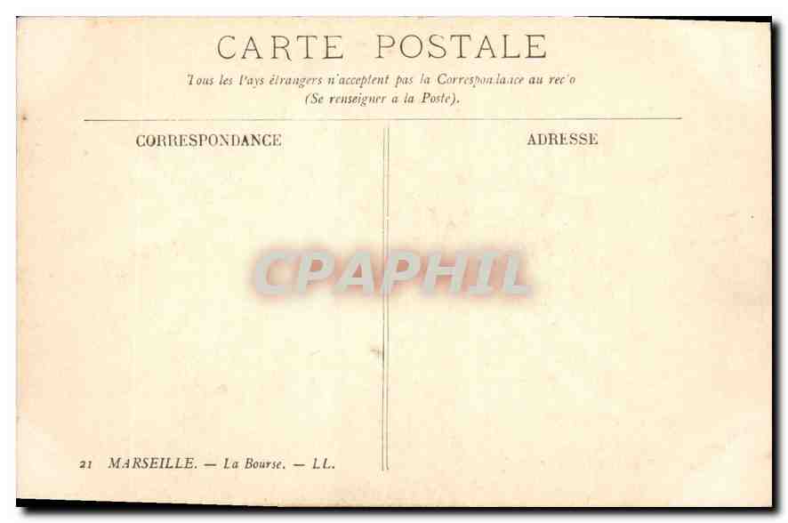 CPA Marseille Vue generale sur N D de la Garde — Rückseite